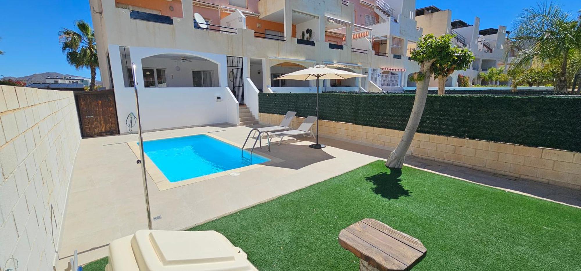 Homes Of Spain, Apartamentos Paraiso Vera Playa, Fatu Hiva, Bajo A Con Piscina Privada En Jardin Privado, Primera Linea De Playa, Wifi Eksteriør bilde