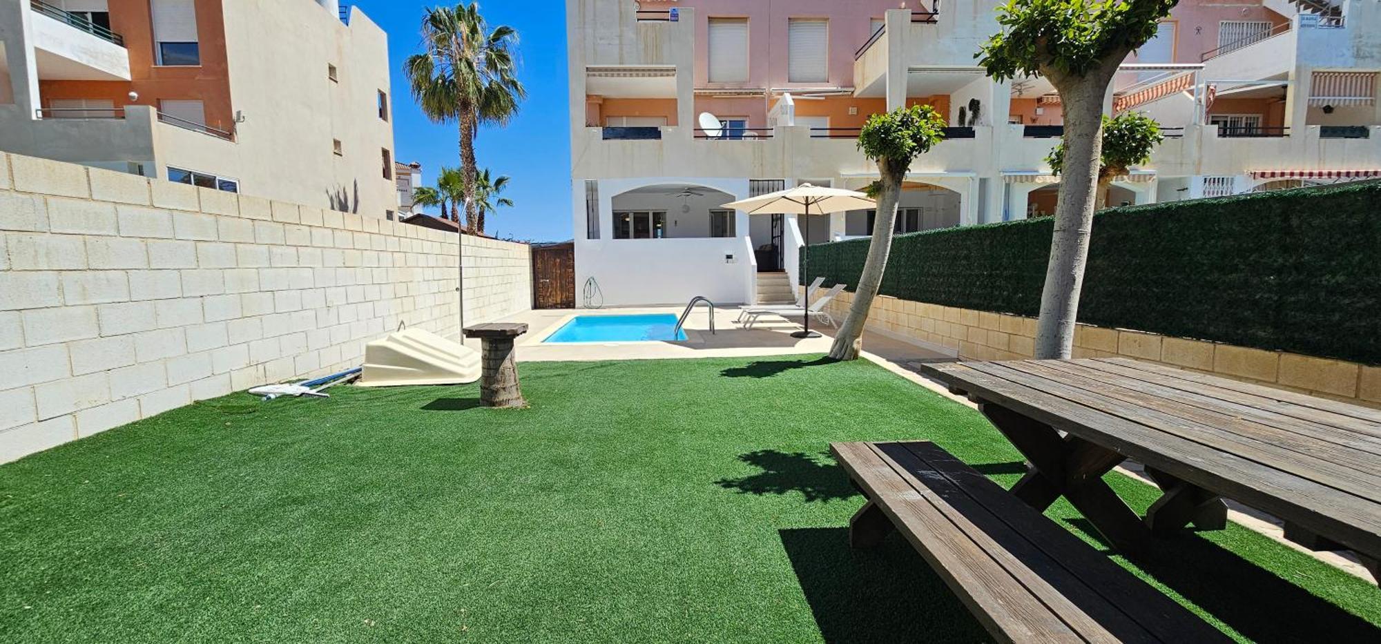 Homes Of Spain, Apartamentos Paraiso Vera Playa, Fatu Hiva, Bajo A Con Piscina Privada En Jardin Privado, Primera Linea De Playa, Wifi Eksteriør bilde